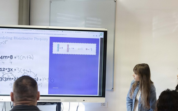 LEMS students host interactive math event for Camp Darby community