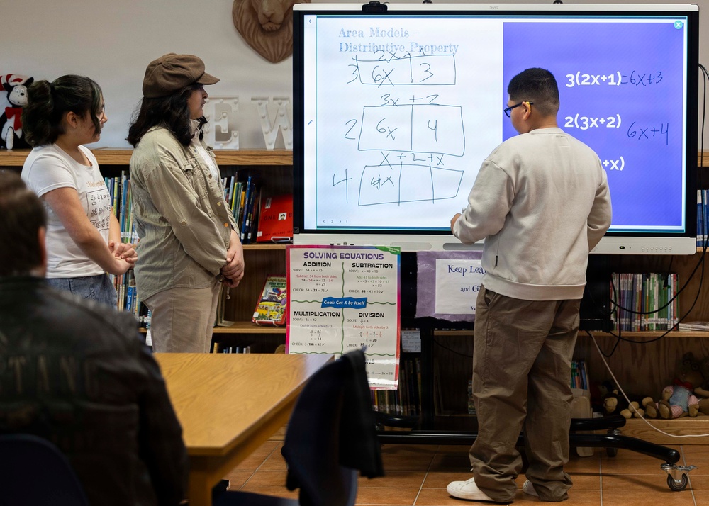 LEMS students host interactive math event for Camp Darby community