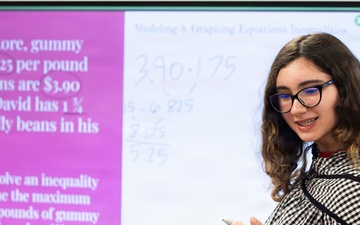 LEMS students host interactive math event for Camp Darby community