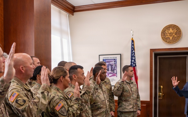 Incoming Joint Task Force Magnolia leadership gets Deputized in Washington, D.C.