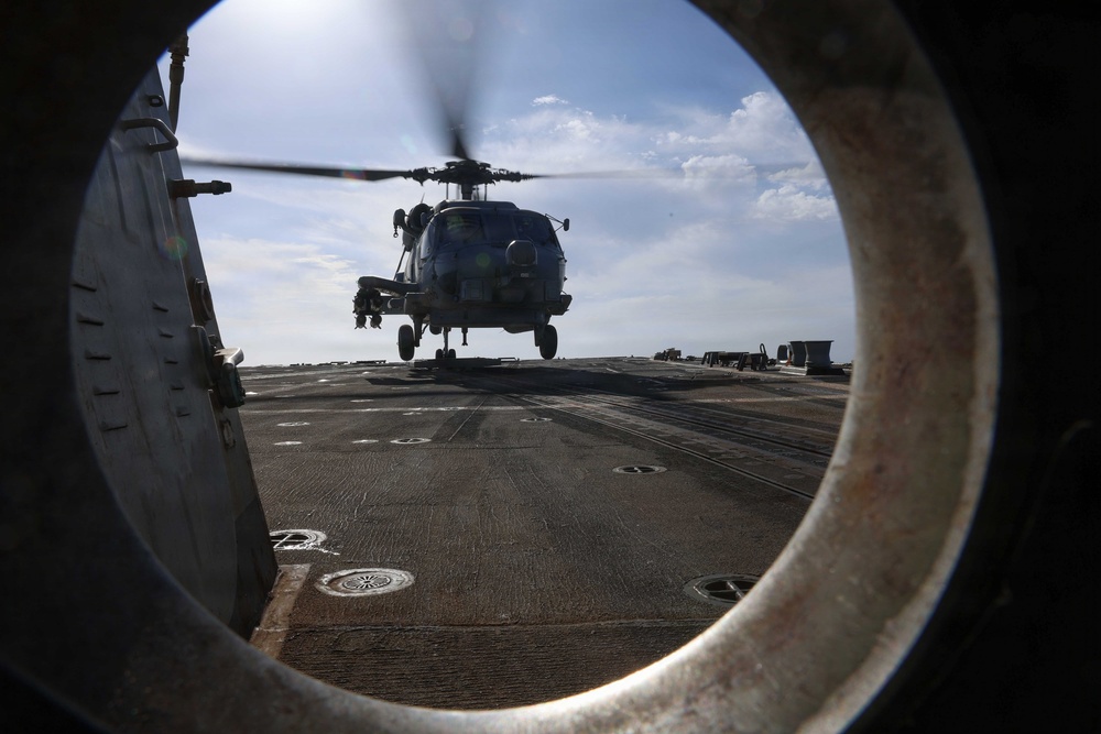 USS Thomas Hudner (DDG 116) supports Operation Epic Fury