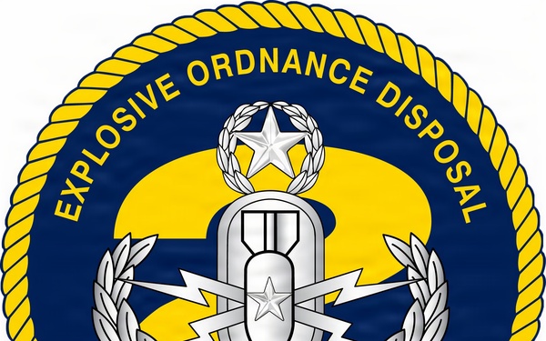The official command logo of Explosive Ordnance Disposal Mobile Unit TWO (EODMU-2).