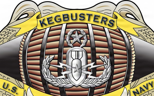 The official command logo of Explosive Ordnance Disposal Mobile Unit SIX (EODMU-6).