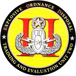 The official command logo of Explosive Ordnance Disposal Training Unit TWO (EODTEU-2).