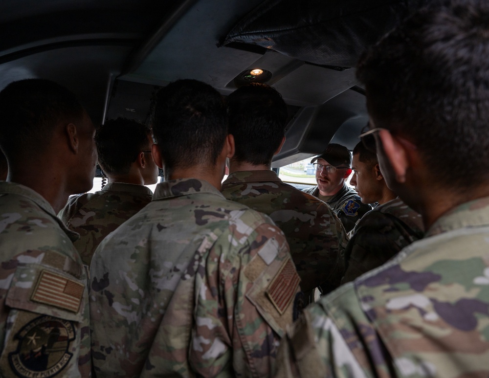Air Force ROTC Detachment 755 visits the 346th AEW