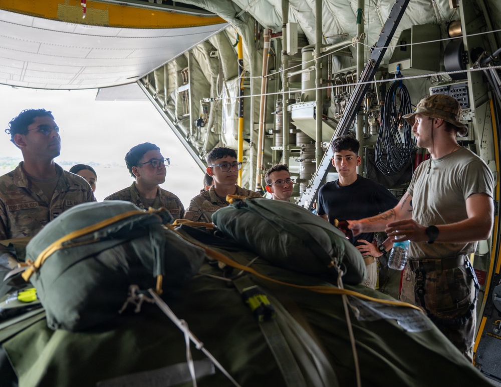 Air Force ROTC Detachment 755 visits the 346th AEW