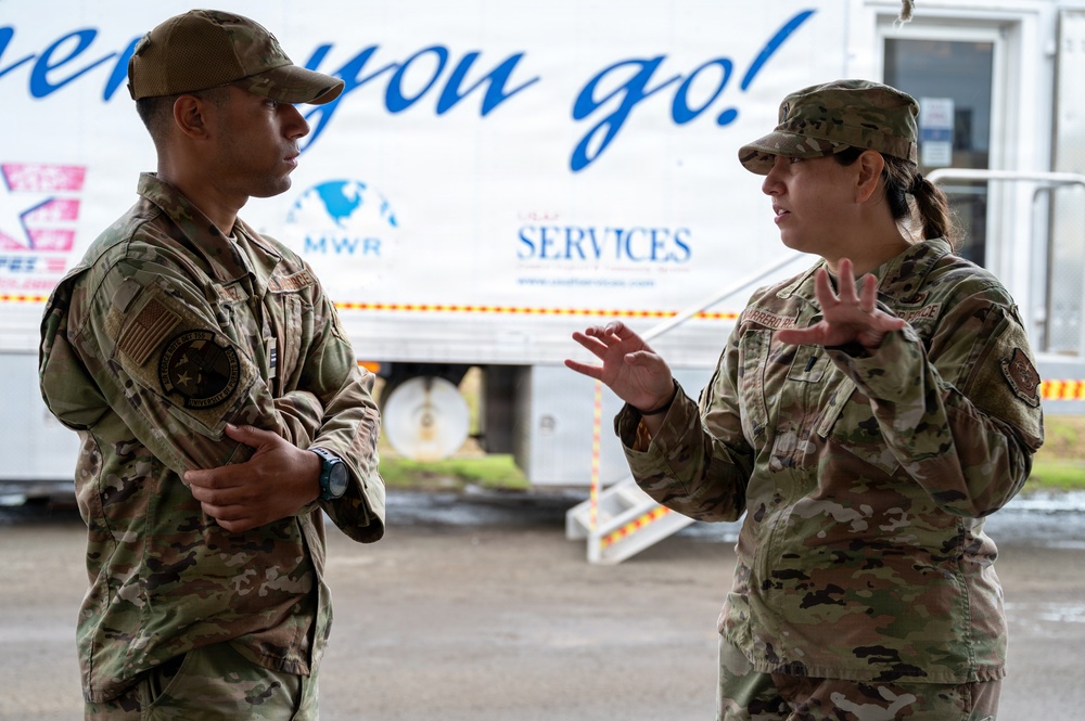 Air Force ROTC Detachment 755 visits the 346th AEW
