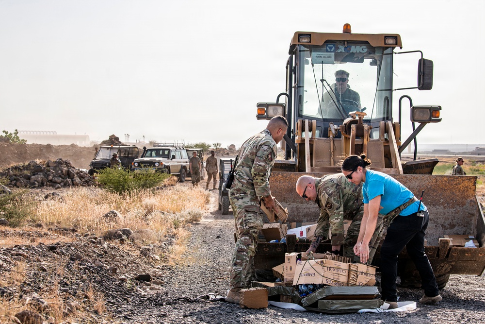 449th AEG, CJTF-HOA conduct first humanitarian airdrop from Chabelley Airfield