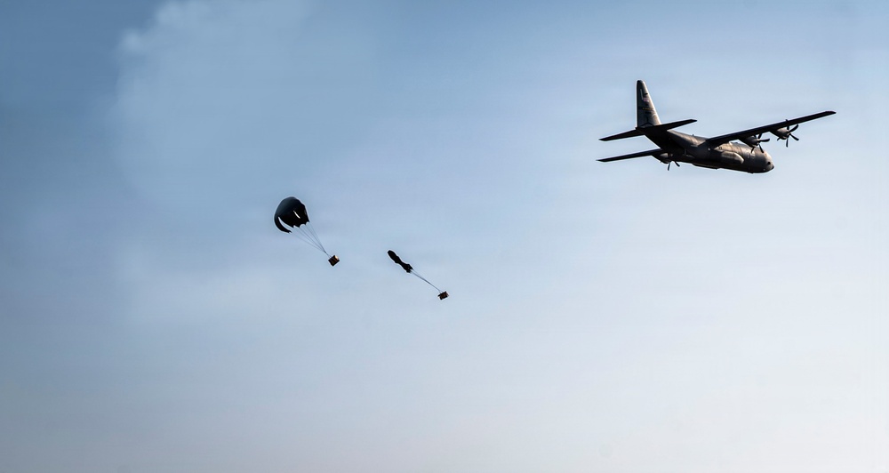 449th AEG, CJTF-HOA conduct first humanitarian airdrop from Chabelley Airfield