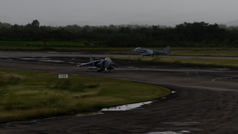 USMC Harriers operate in Puerto Rico
