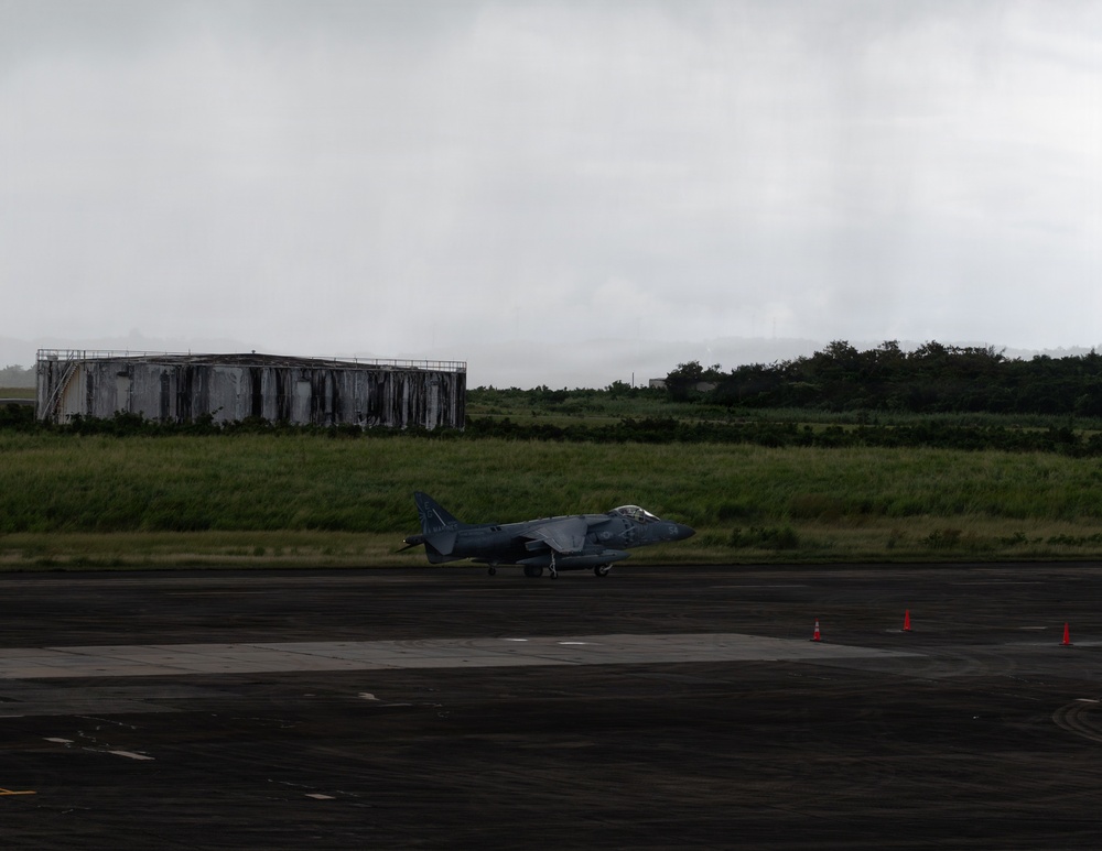 USMC Harriers operate in Puerto Rico