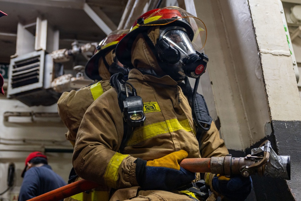 USS Iwo Jima Damage Control Training