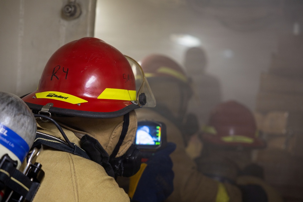 USS Iwo Jima Damage Control Training