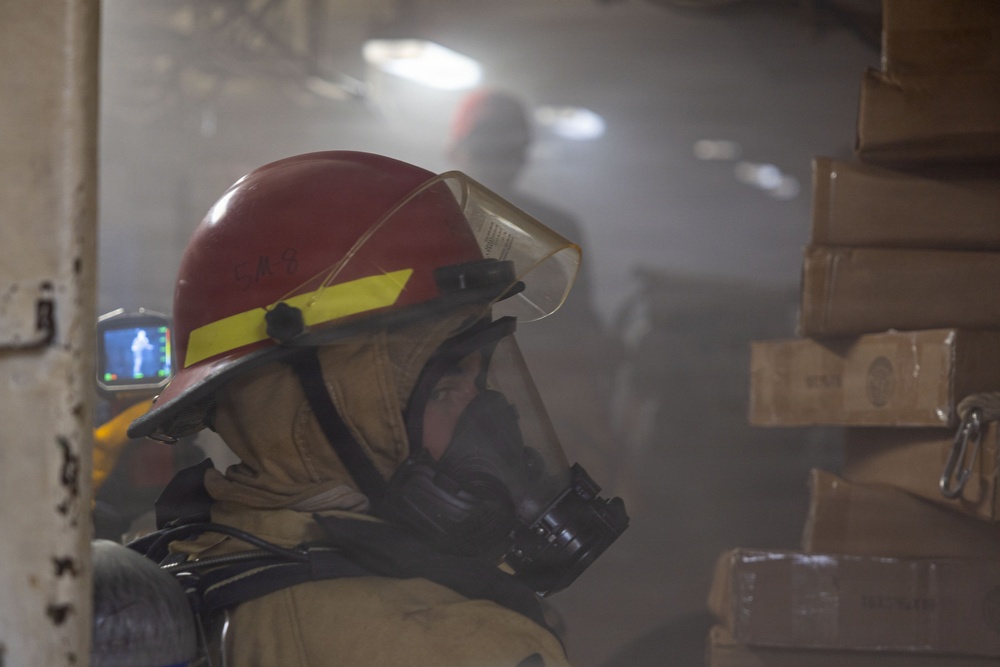 USS Iwo Jima Damage Control Training