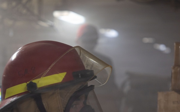 USS Iwo Jima Damage Control Training