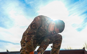 F.E. Warren Air Force Base Airmen Repair Base After High Wind Damage