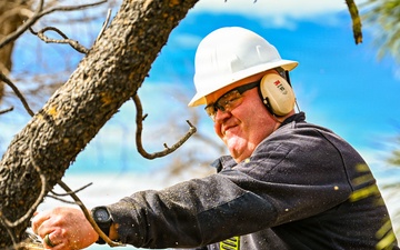 F.E. Warren Air Force Base Airmen Repair Base After High Wind Damage