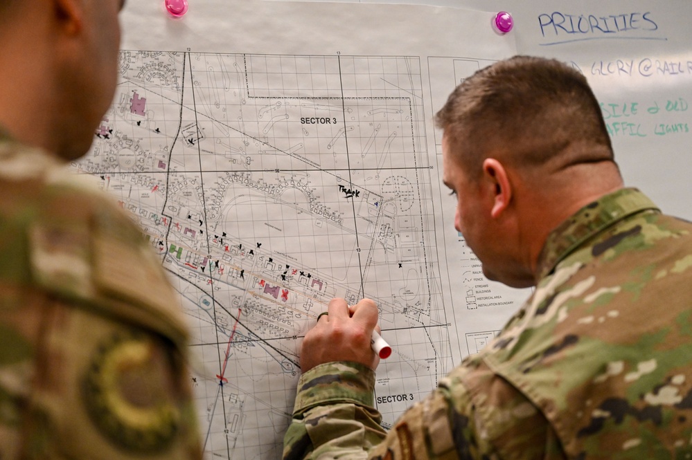 F.E. Warren Air Force Base Airmen Repair Base After High Wind Damage