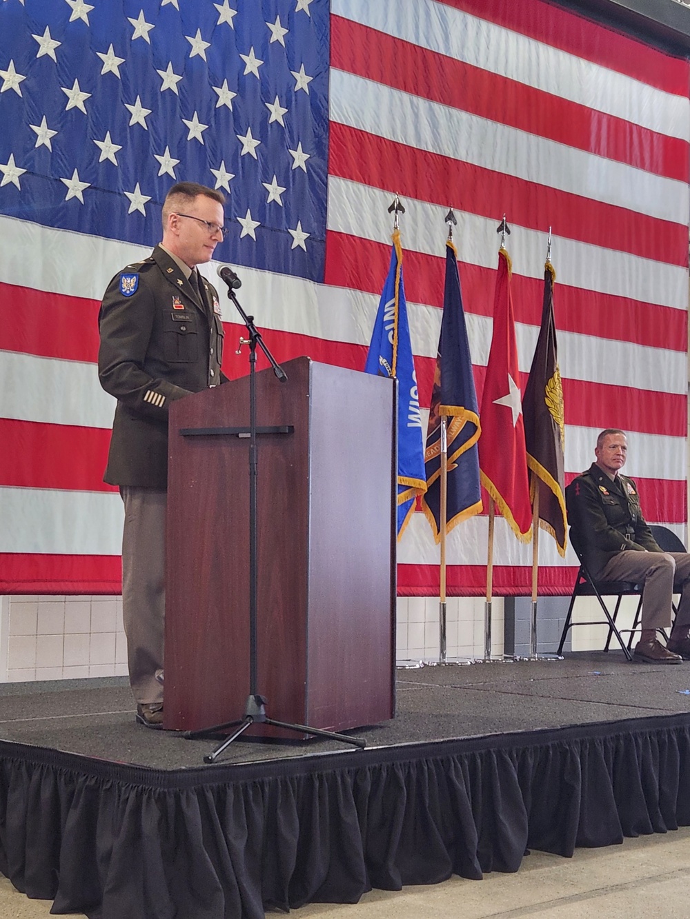 New Wisconsin Army National Guard Command Chief Warrant Officer Assumes Responsibilities