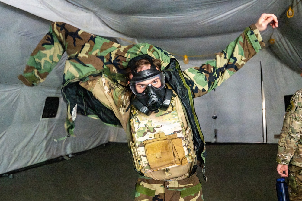 Airmen execute expeditionary medical and CBRN training during Scorpion Lens 2026