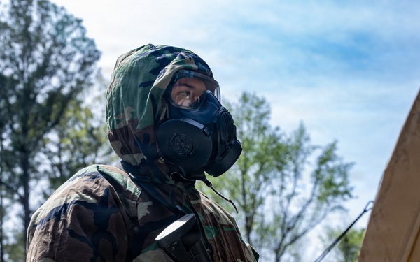 Airmen execute expeditionary medical and CBRN training during Scorpion Lens 2026