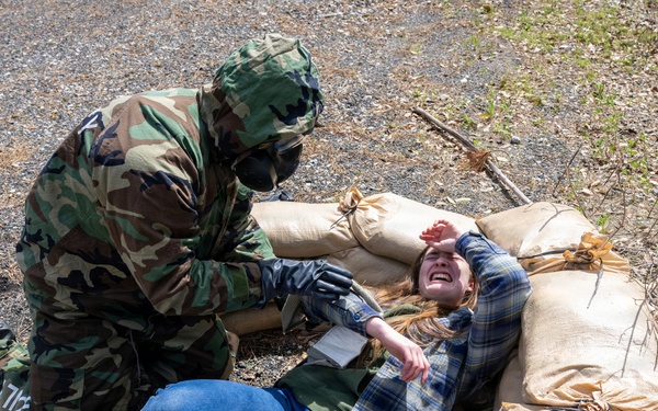 Airmen execute expeditionary medical and CBRN training during Scorpion Lens 2026