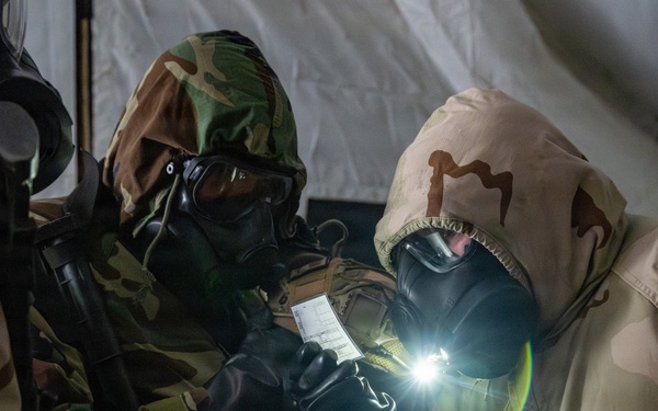 Airmen execute expeditionary medical and CBRN training during Scorpion Lens 2026