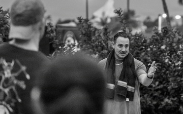 Team Hickam's 647th Security Forces Squadron and 15th Operational Support Team conduct group physical training