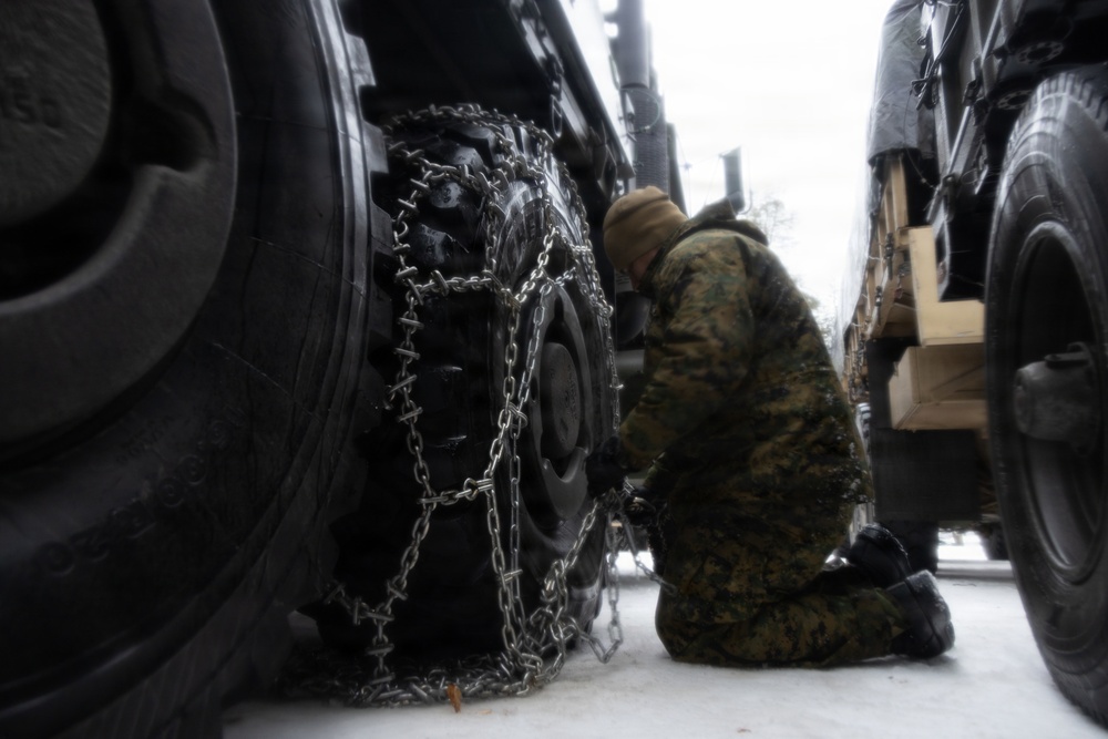 CORE26 | Logistics Marines provide Forward Base Camp to Support Infantry Marines during Arctic exercise