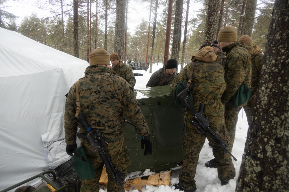CORE26 | Logistics Marines provide Forward Base Camp to Support Infantry Marines during Arctic exercise