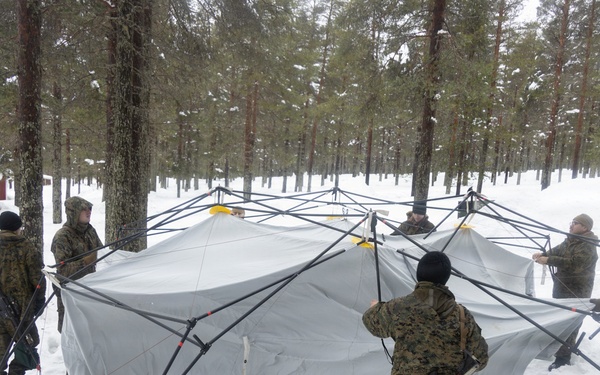 CORE26 | Logistics Marines provide Forward Base Camp to Support Infantry Marines during Arctic exercise