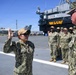 Master-at-Arms 1st Class Jovelyn Peugh reenlists aboard historic USS Midway Museum