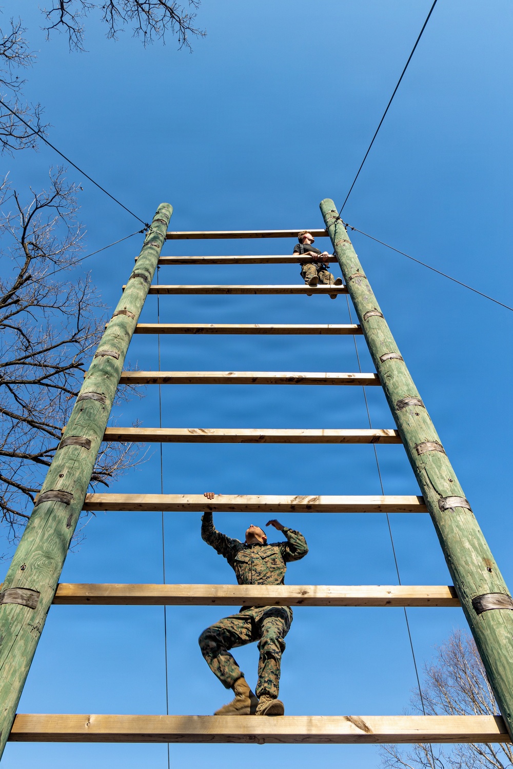 U.S. Marines with 3/12 Conduct Air Assault Confidence Course