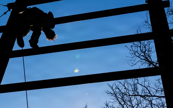 U.S. Marines with 3/12 Conduct Air Assault Confidence Course