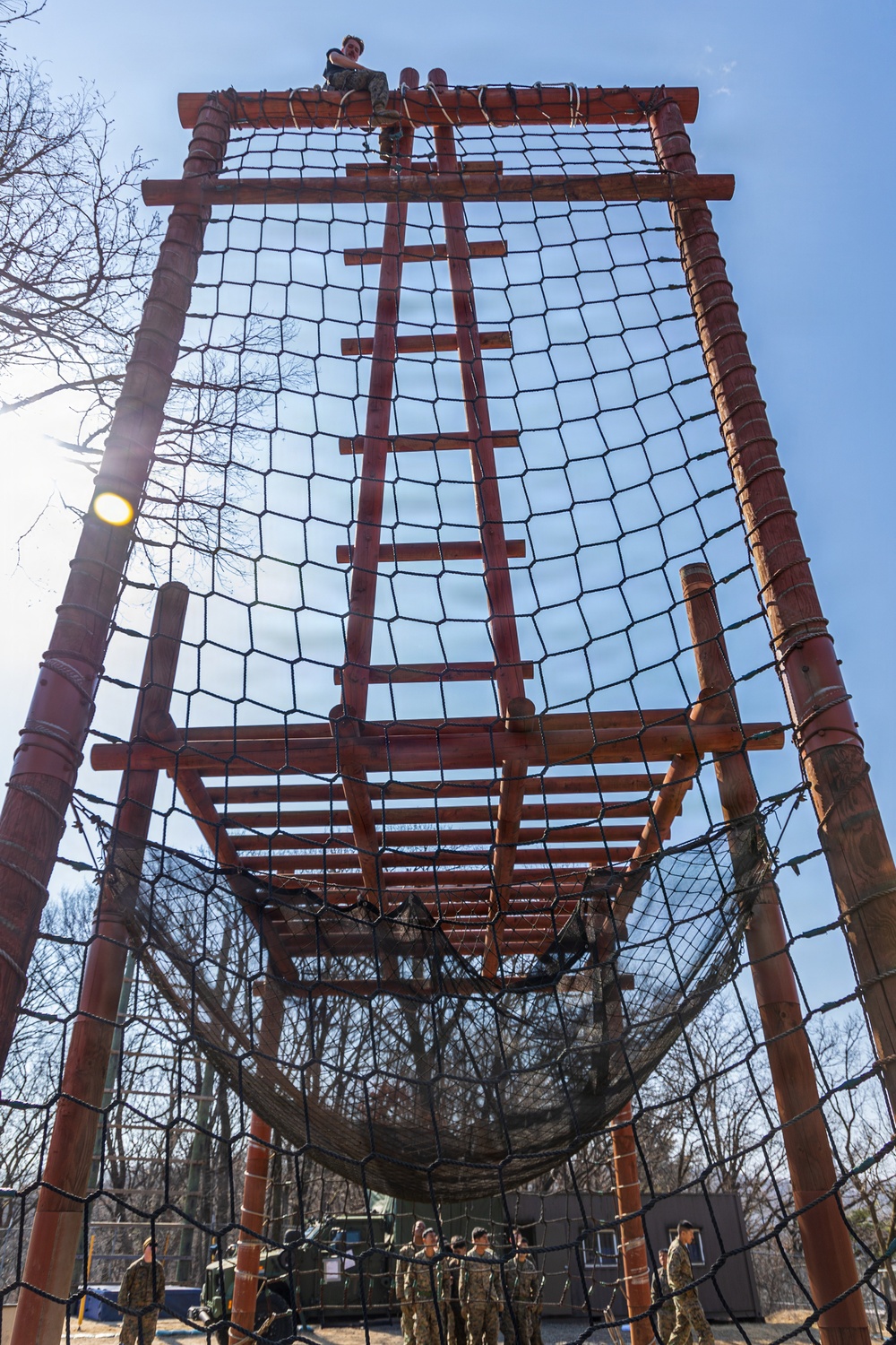 U.S. Marines with 3/12 Conduct Air Assault Confidence Course