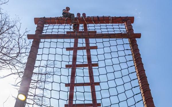 U.S. Marines with 3/12 Conduct Air Assault Confidence Course