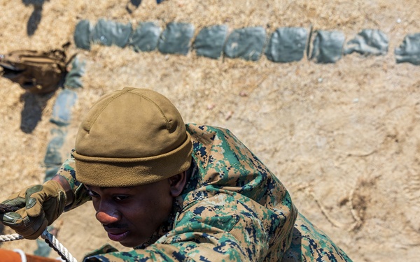 U.S. Marines with 3/12 Conduct Air Assault Confidence Course