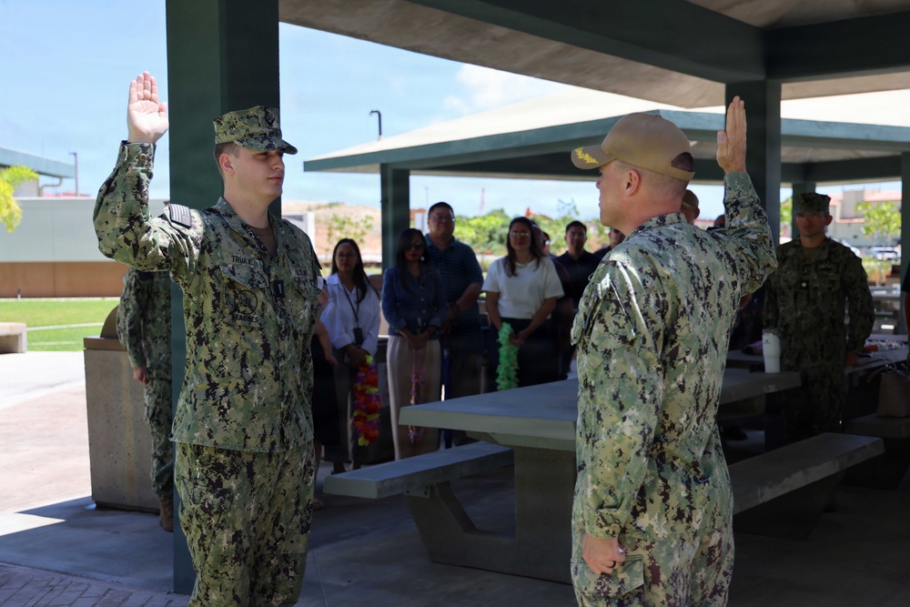 NAVFAC Marianas FEAD MCBCB Director Alex Truax Promotion to LT
