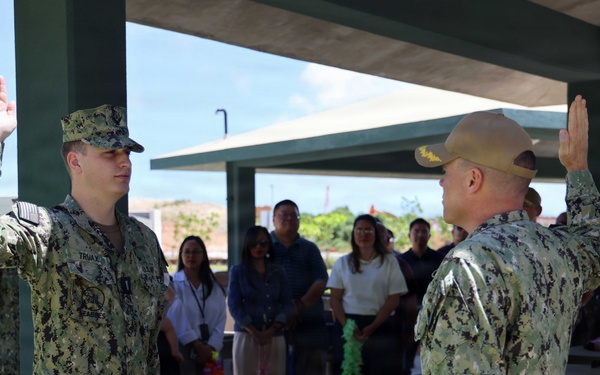 NAVFAC Marianas FEAD MCBCB Director Alex Truax Promotion to LT