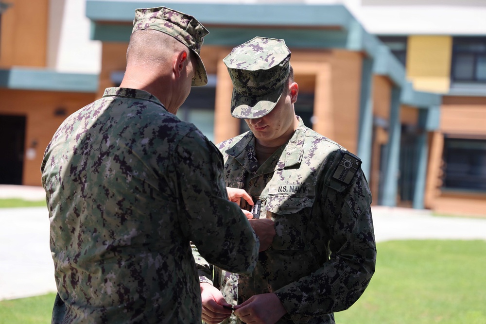 NAVFAC Marianas FEAD MCBCB Director Alex Truax Promotion to LT