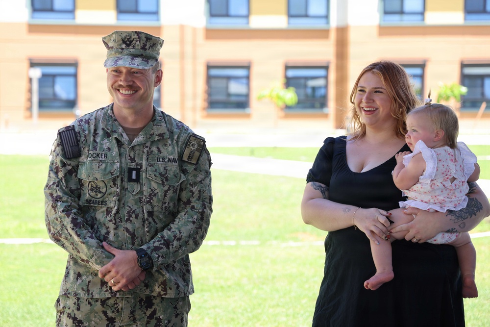 NAVFAC Marianas CME Joshua Hocker promotion to LT