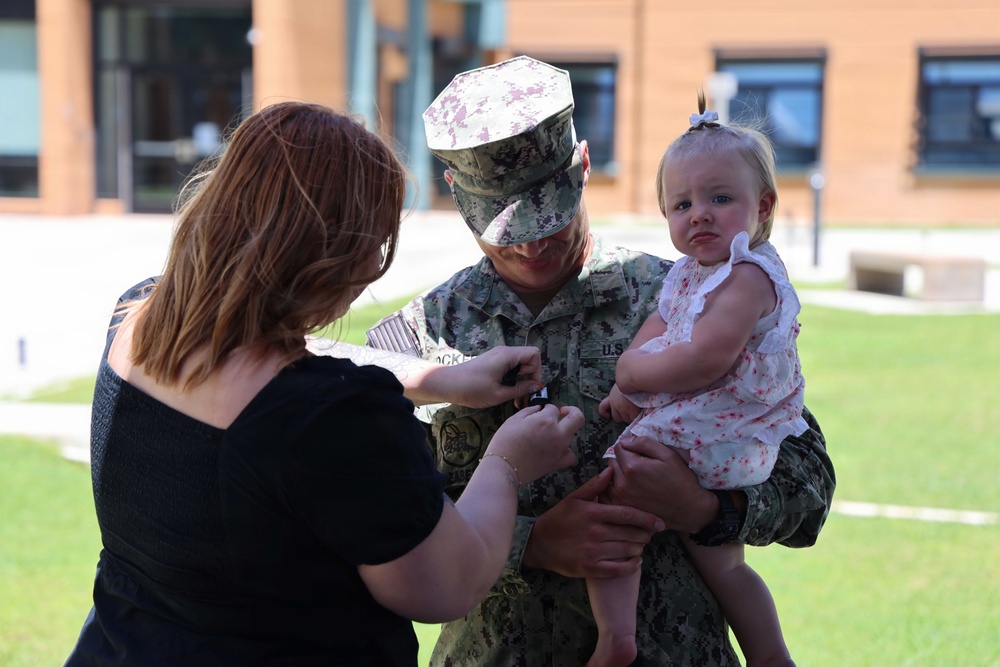 NAVFAC Marianas CME Joshua Hocker promotion to LT