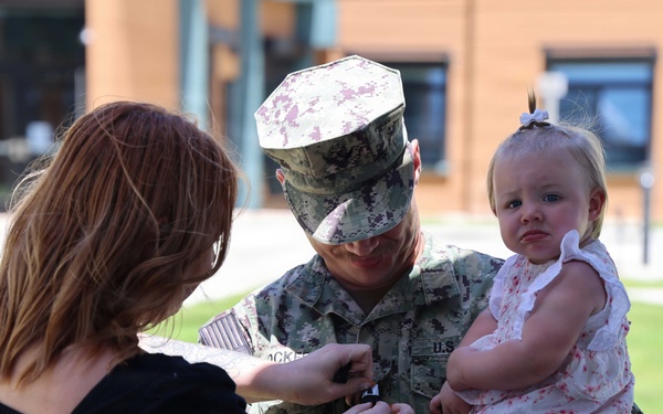 NAVFAC Marianas CME Joshua Hocker promotion to LT