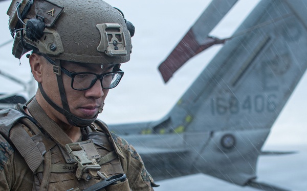 The 31st Marine Expeditionary Unit Conducts Live Fire onboard USS New Orleans (LPD 18)