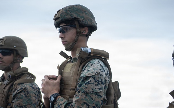 The 31st Marine Expeditionary Unit Conducts Live Fire onboard USS New Orleans (LPD 18)