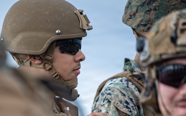The 31st Marine Expeditionary Unit Conducts Live Fire onboard USS New Orleans (LPD 18)
