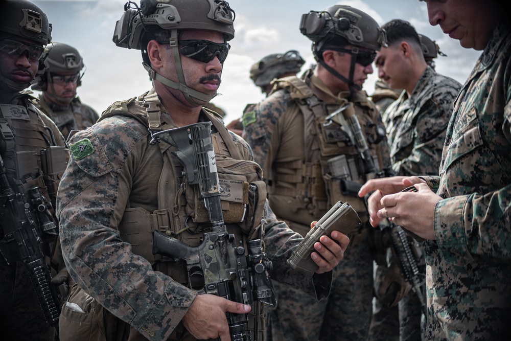 The 31st Marine Expeditionary Unit Conducts Live Fire onboard USS New Orleans (LPD 18)