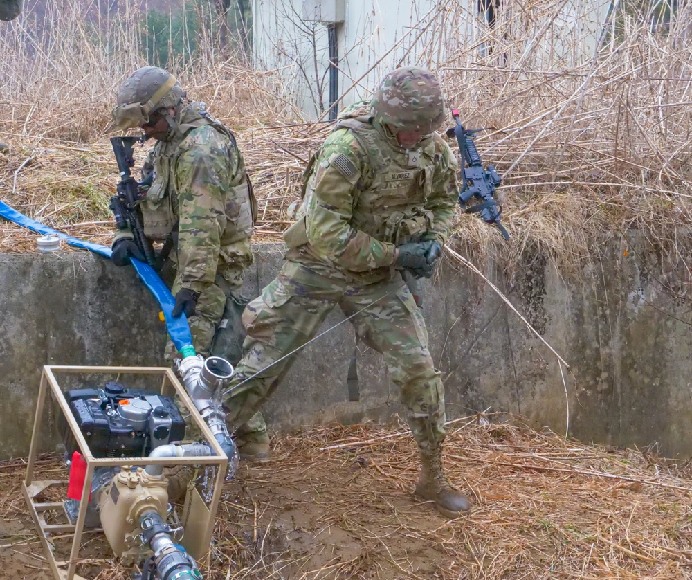 U.S. Army 2d Infantry Division/ROK-U.S. Combined Division and ROKA 1st Logistic Support Command conducts Joint Fuel and Water Purification training