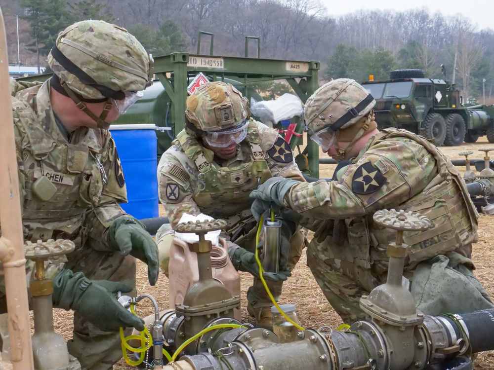 U.S. Army 2d Infantry Division/ROK-U.S. Combined Division and ROKA 1st Logistic Support Command conducts Joint Fuel and Water Purification training