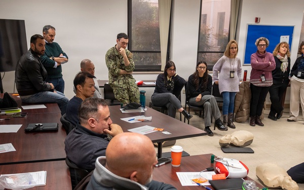 NAVFAC EURAFCENT Participates in CPR Training